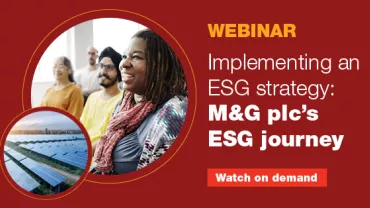 Implementing an ESG strategy: M&G plc's ESG journey
